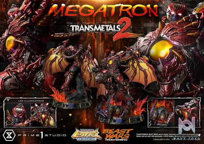 Prime 1 Studio – Premium Masterline Beast Wars: Transformers Megatron Transmetal 2 PMTFBW-03 PMTFBW-03DX PMTFBW-03DXS (Licensed)