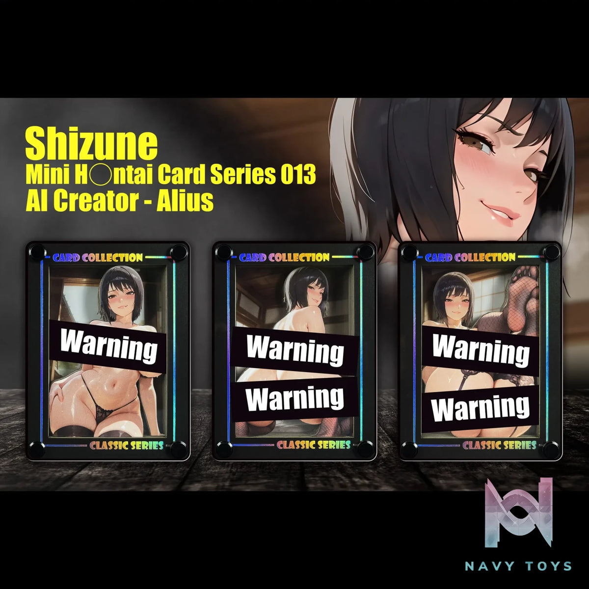 B&W Studio – Shizune Mini AI Creator Series Desktop Decor Card #13 Naruto