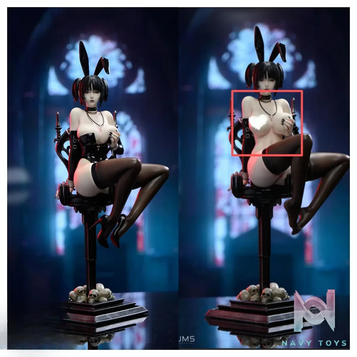 YUMS-Collectors Studio – Mikasa Ackerman Gothic Bunny Girl Attack On Titan