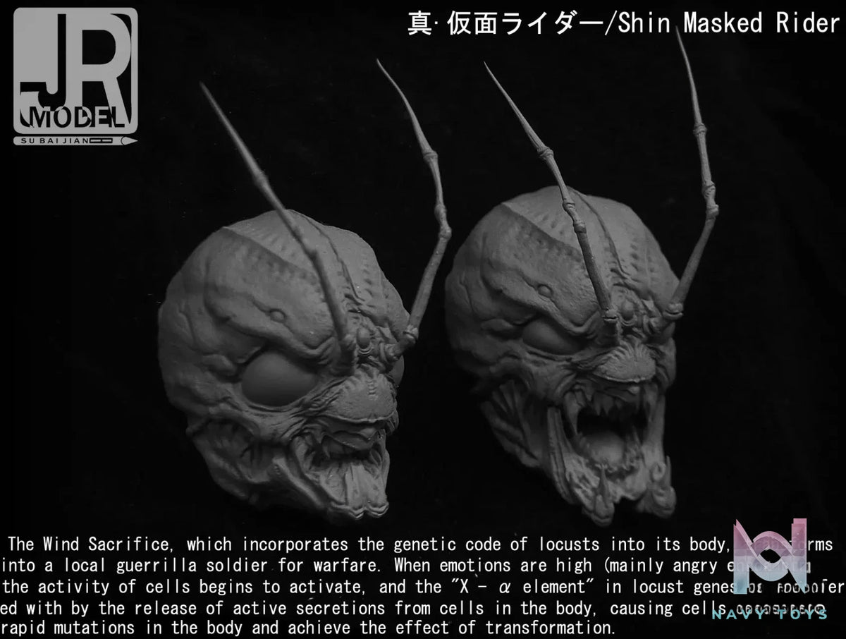 JRMODEL Studio – Kamen Rider Real Head Sculpture Fridge Magnet Series