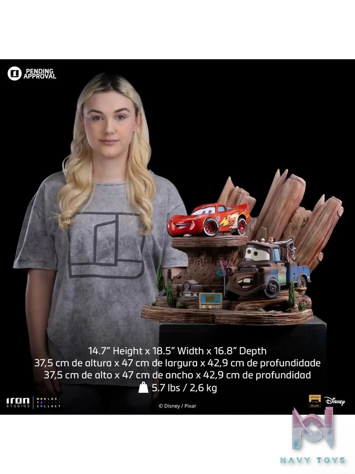 Iron Studio – Cars Lightning McQueen DSNEY114024 DSNEY113924-10 (Licensed)