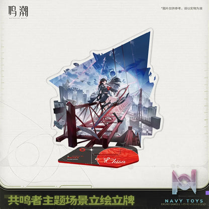 KURO GAMES – Wuthering Waves Resonator-Themed Scene Illustration Stand (Licensed)