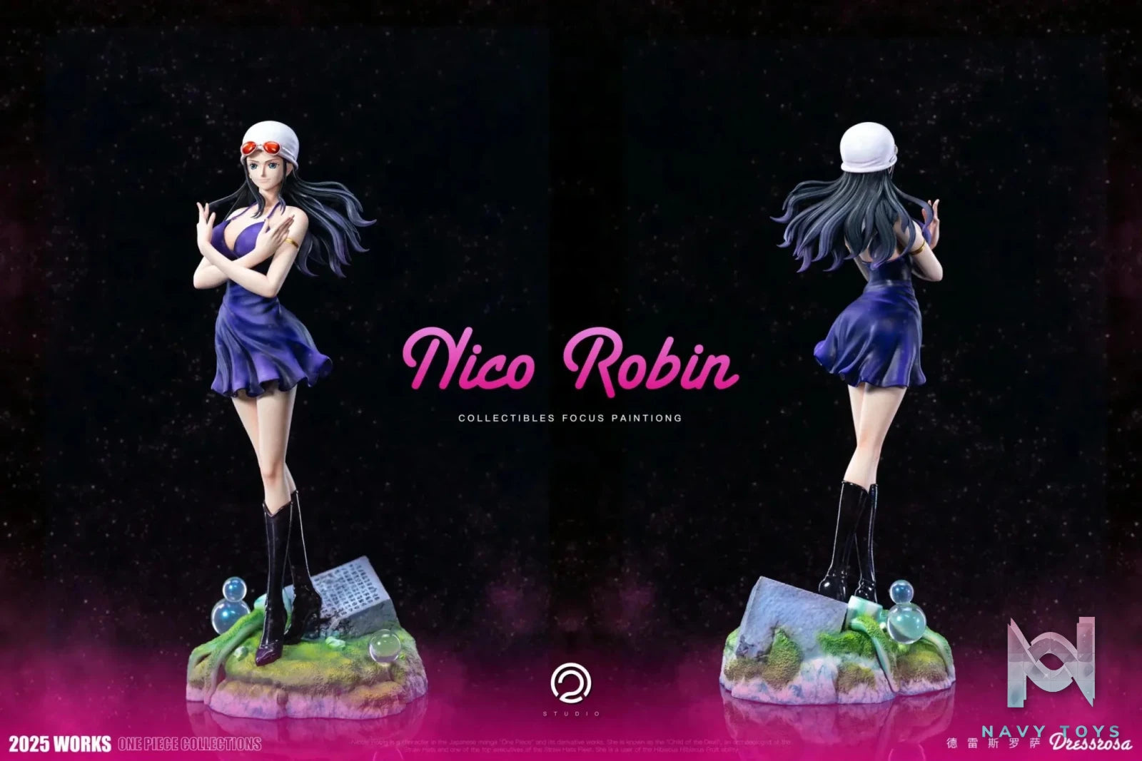 C2 Studio - One Piece Two years later Straw Hat Pirates Part 7 Nico Robin resin statue Navy Toys anime figure