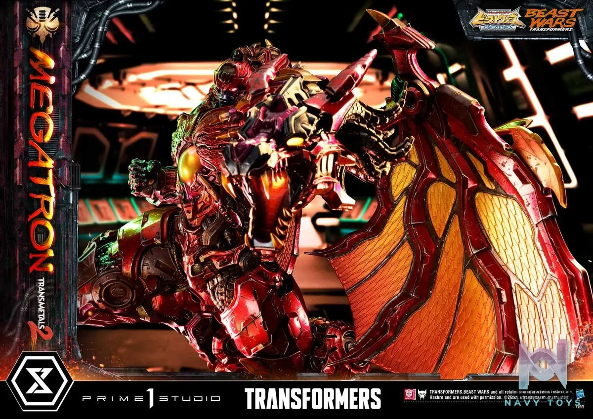 Prime 1 Studio – Premium Masterline Beast Wars: Transformers Megatron Transmetal 2 PMTFBW-03 PMTFBW-03DX PMTFBW-03DXS (Licensed)