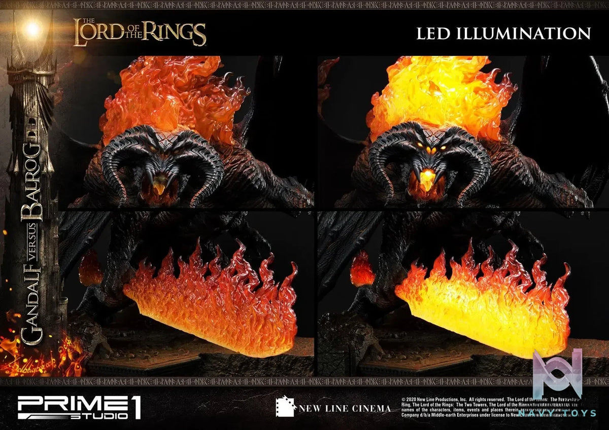 Prime 1 Studio – Premium Masterline The Lord of the Rings (Film) Gandalf Versus Balrog PMLOTR-02 PMLOTR-02EX (Licensed)
