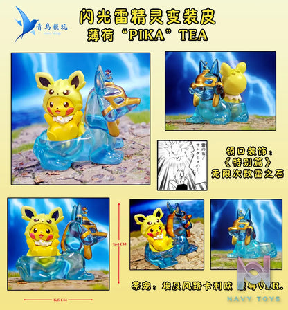 Qing Niao Studio – Plain Glitter Eevee Family Pikachu Costume Set, Arcanine Costume Set Pokémon