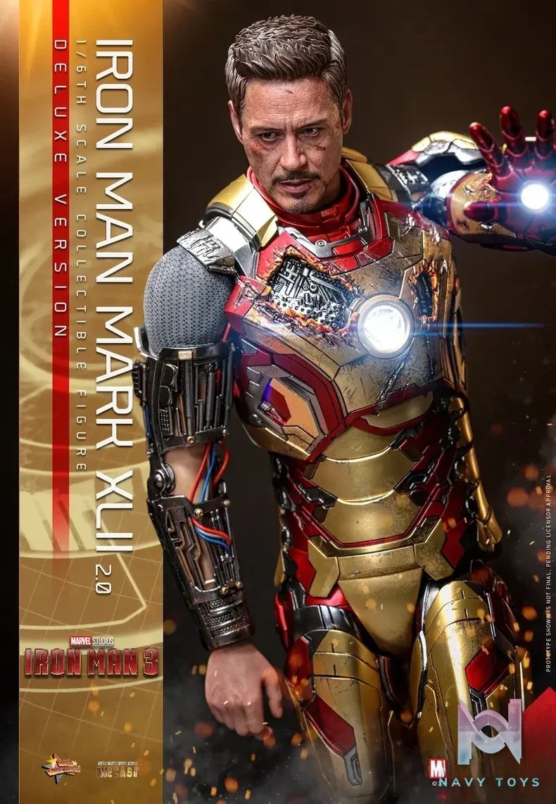 Hottoys Studio – Marvel Iron Man3 Iron Man Mark42 (2.0) MMS758D65 (Licensed)