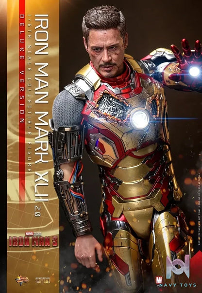 Hottoys Studio – Marvel Iron Man3 Iron Man Mark42 (2.0) MMS758D65 (Licensed)
