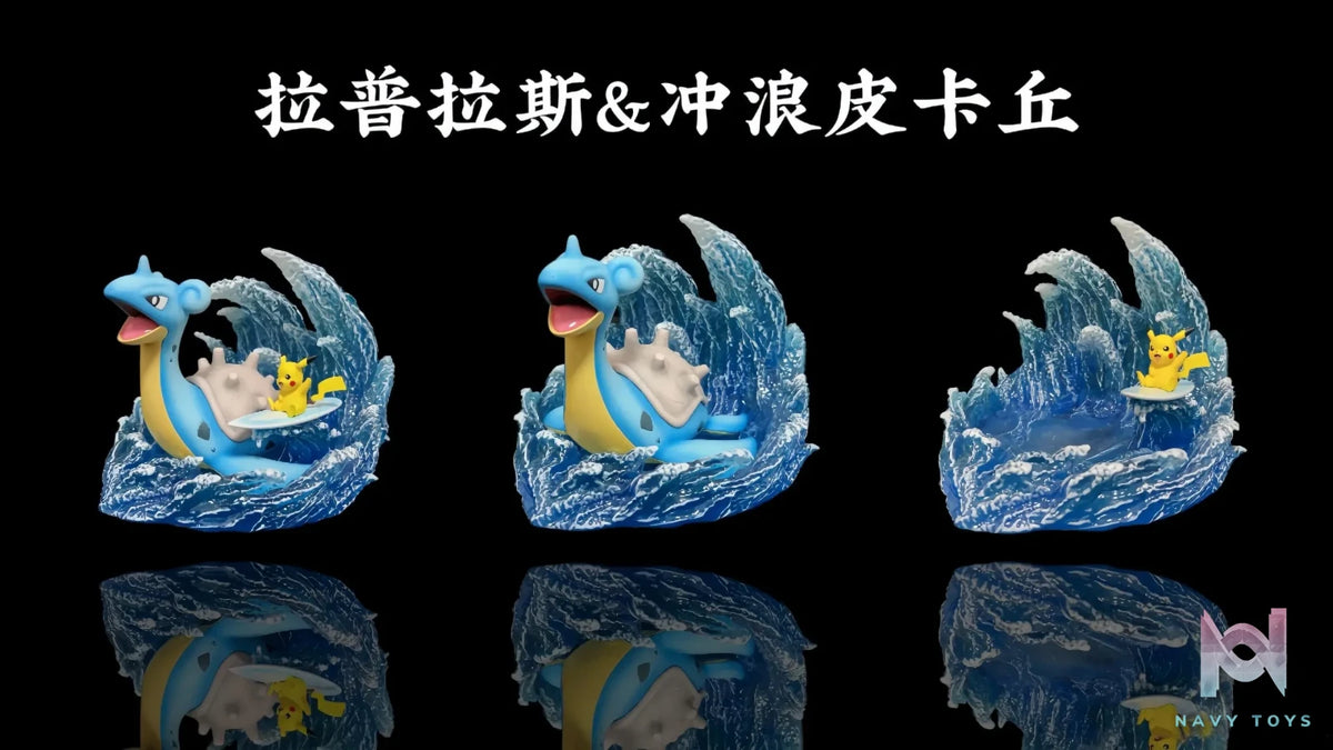 Po Ke Studio – Pokémon Lapras Surf Pikachu