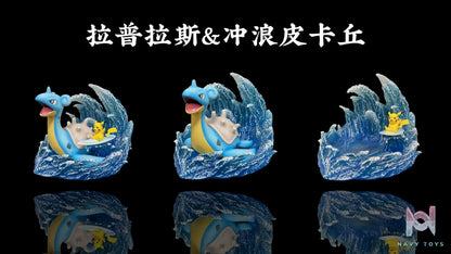 Po Ke Studio – Pokémon Lapras Surf Pikachu