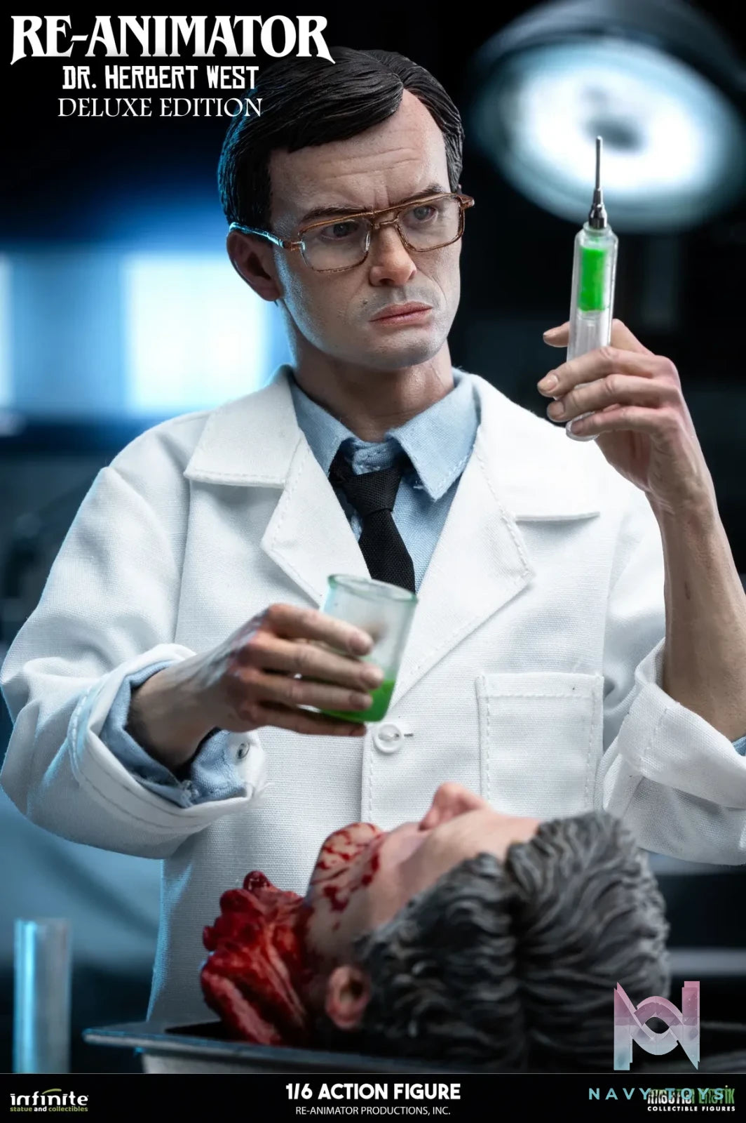 Infinite Statue – RE-ANIMATOR DOCTOR HERBERT WEST 1/6 ACTION FIGURE (Licensed)