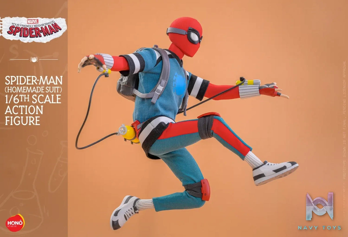 Hottoys & HONO Studio – Marvel Your Friendly Neighborhood Spider-Man (Homemade Suit) Action Figure HS07 (Licensed)