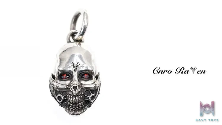 Raven Studio (silver jewelry) – Original Design “MASK” Gemstone Mask Pendant Original