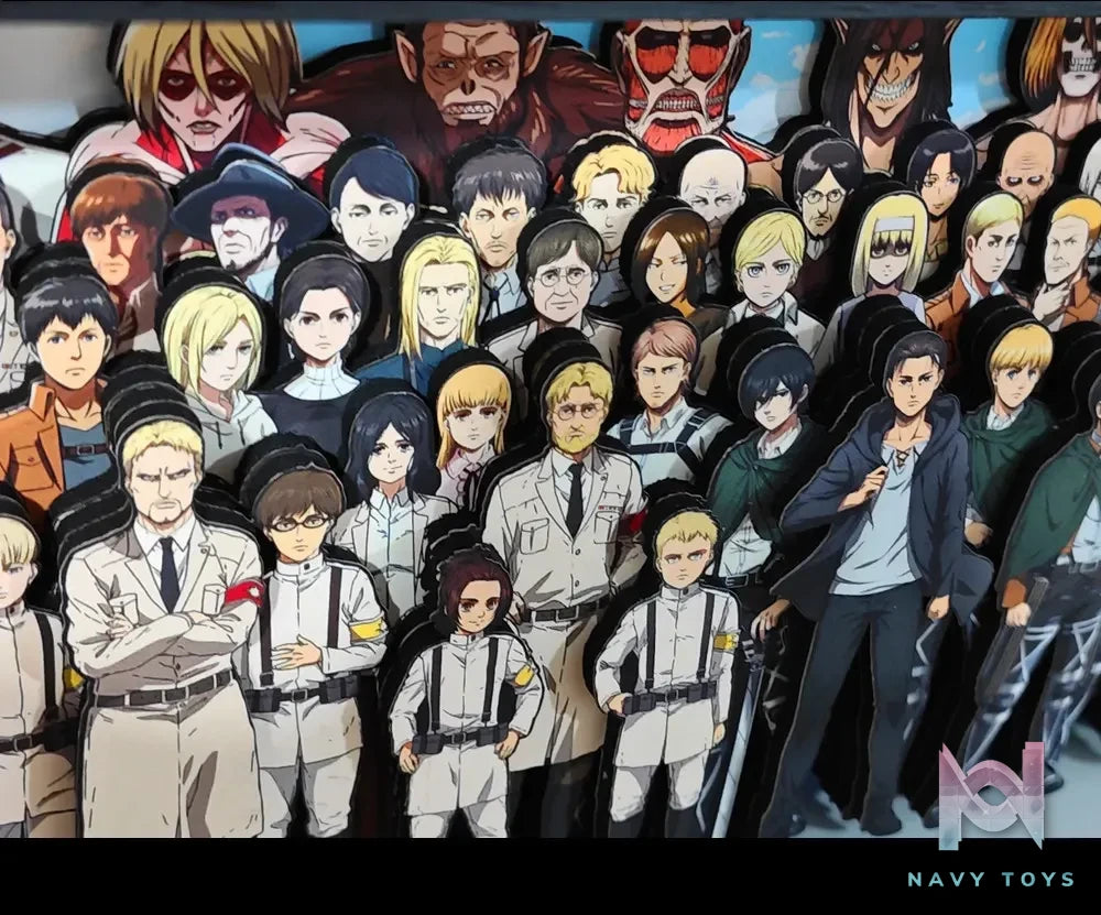KALA HOME Studio – Attack on Titan Multiple Characters #07 Titan 3D Decorative Painting Attack on Titan