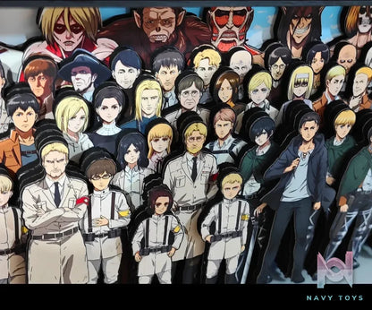 KALA HOME Studio – Attack on Titan Multiple Characters #07 Titan 3D Decorative Painting Attack on Titan