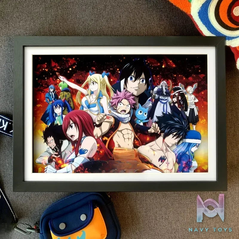 KALA HOME Studio – Fairy Tail Multiple Characters #02 3D Decorative Painting Fairy Tail