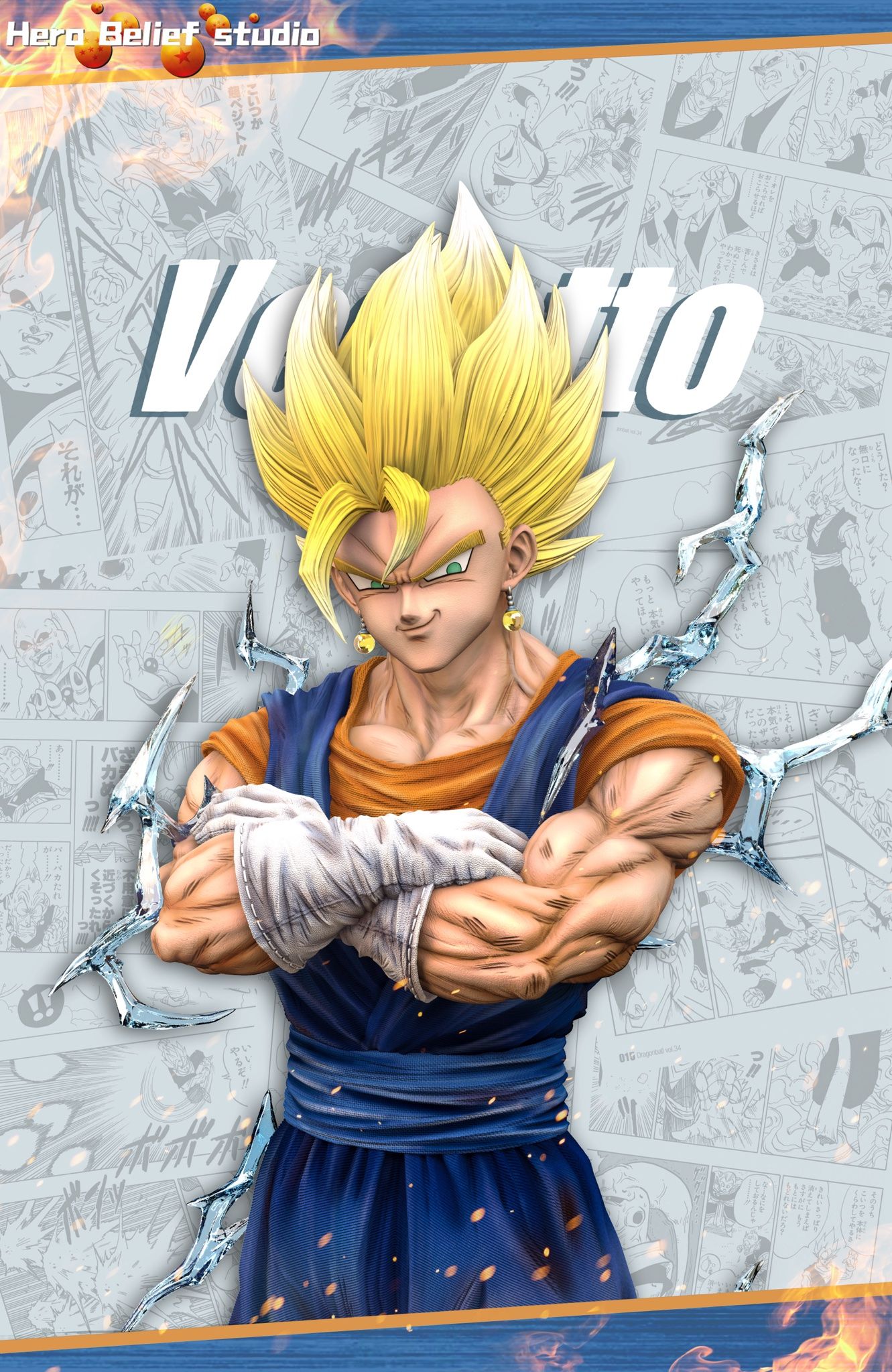 Vegito - Dragon Ball - Hero Belief Studio resin statue hero belief studio anime figure