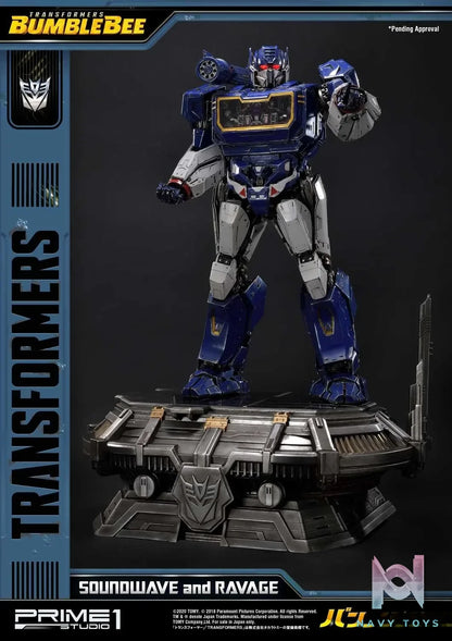 Prime 1 Studio – Museum Masterline Transformers: Bumblebee (Film) Soundwave & Ravage MMTFM-27 MMTFM-27EX (Licensed)