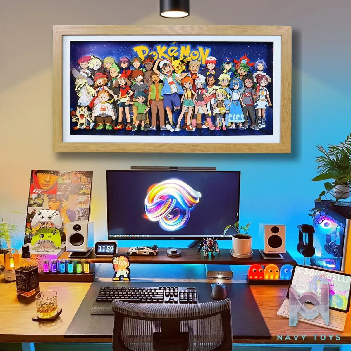 KALA HOME Studio – Pokémon Multiple Characters #10 3D Decorative Painting Pokémon