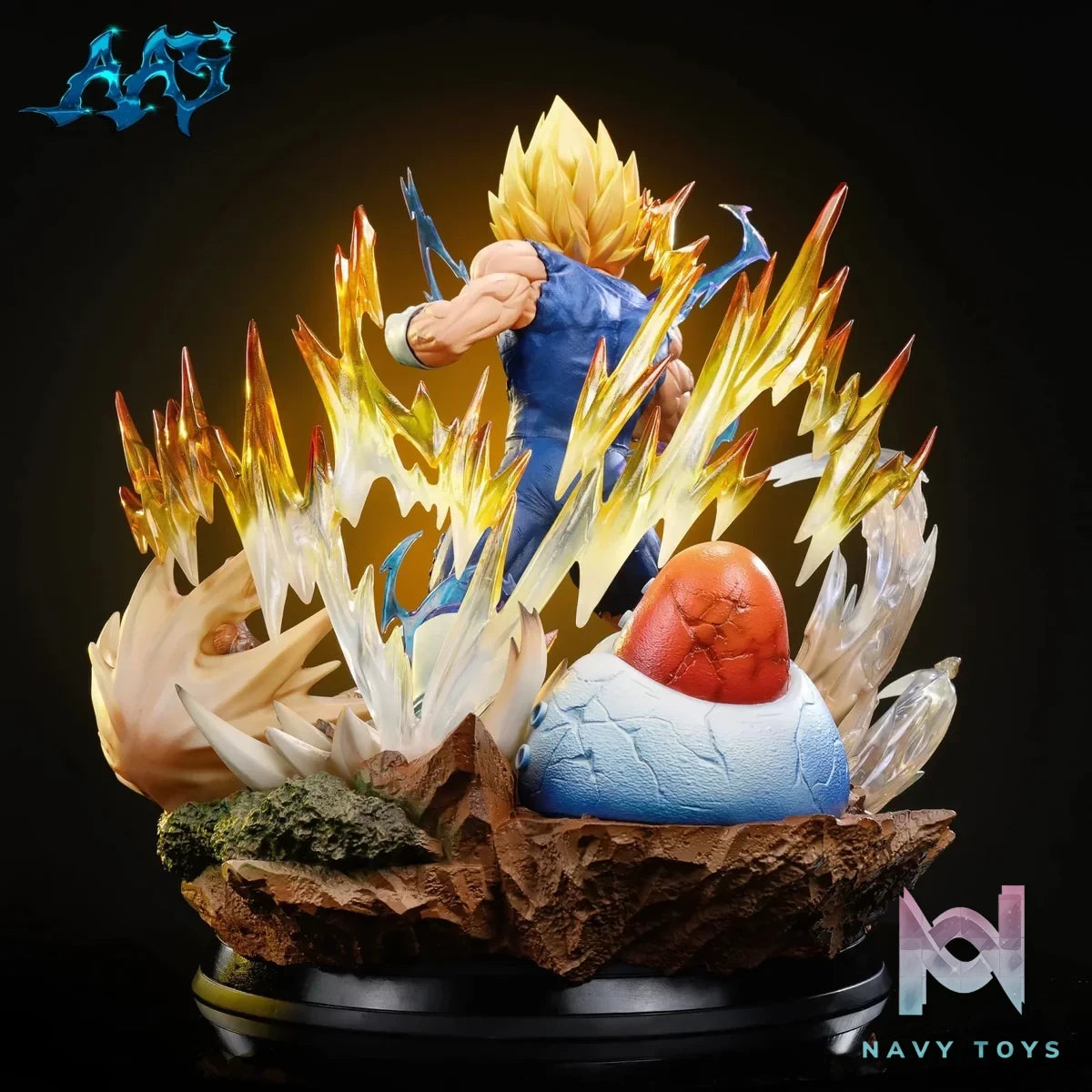 Jie Ke Bang Studio & ArmyAnt Studio - Dragon Ball Demonized Vegeta resin statue Navy Toys anime figure