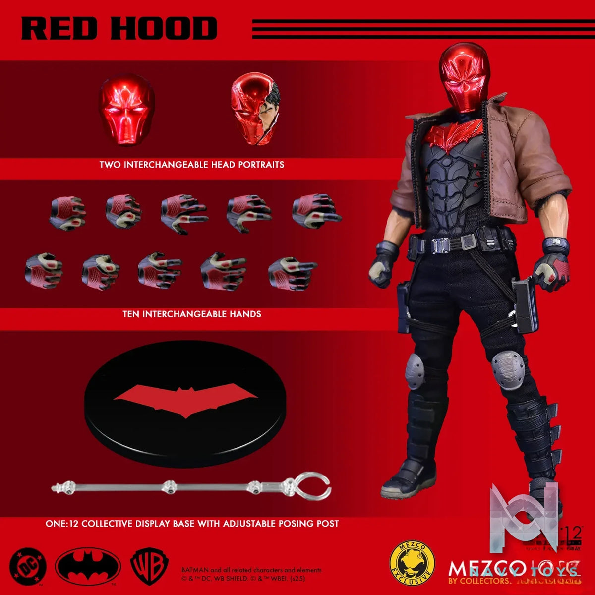 Mezco Studio – 1/12 DC Comics Limited Edition Red Hood Action Figure (Licensed)