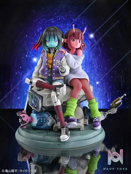 MEDICOS-E – Anime “Milky Subway: The Galactic Limited Express” Chiharu X Makina Complete Figure (Licensed)