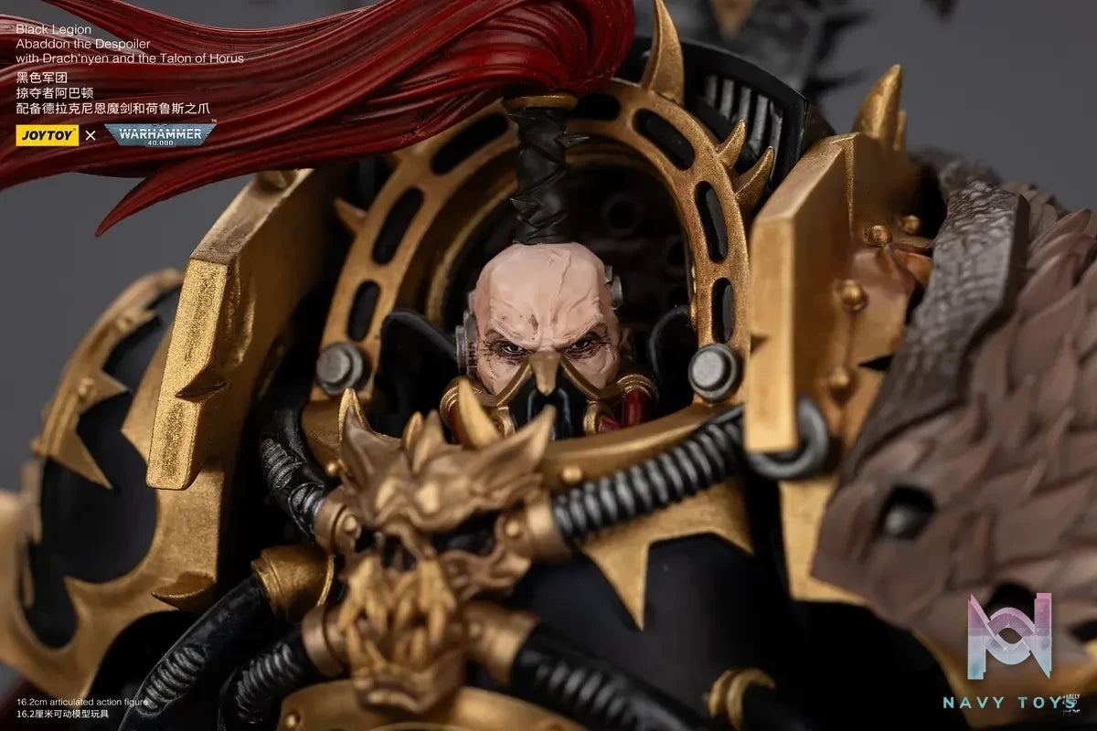 JOYTOY – 1/18 Black Legion Abaddon the Despoiler with Drach’nyen and the Talon of Horus JT02922 (Licensed)