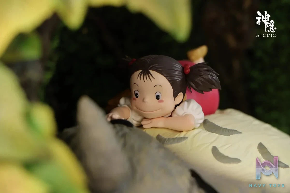 Shen Yin Studio - My Neighbor Totoro Silhouette Moment Series Resting in the Tree Hole resin statue Navy Toys anime figure
