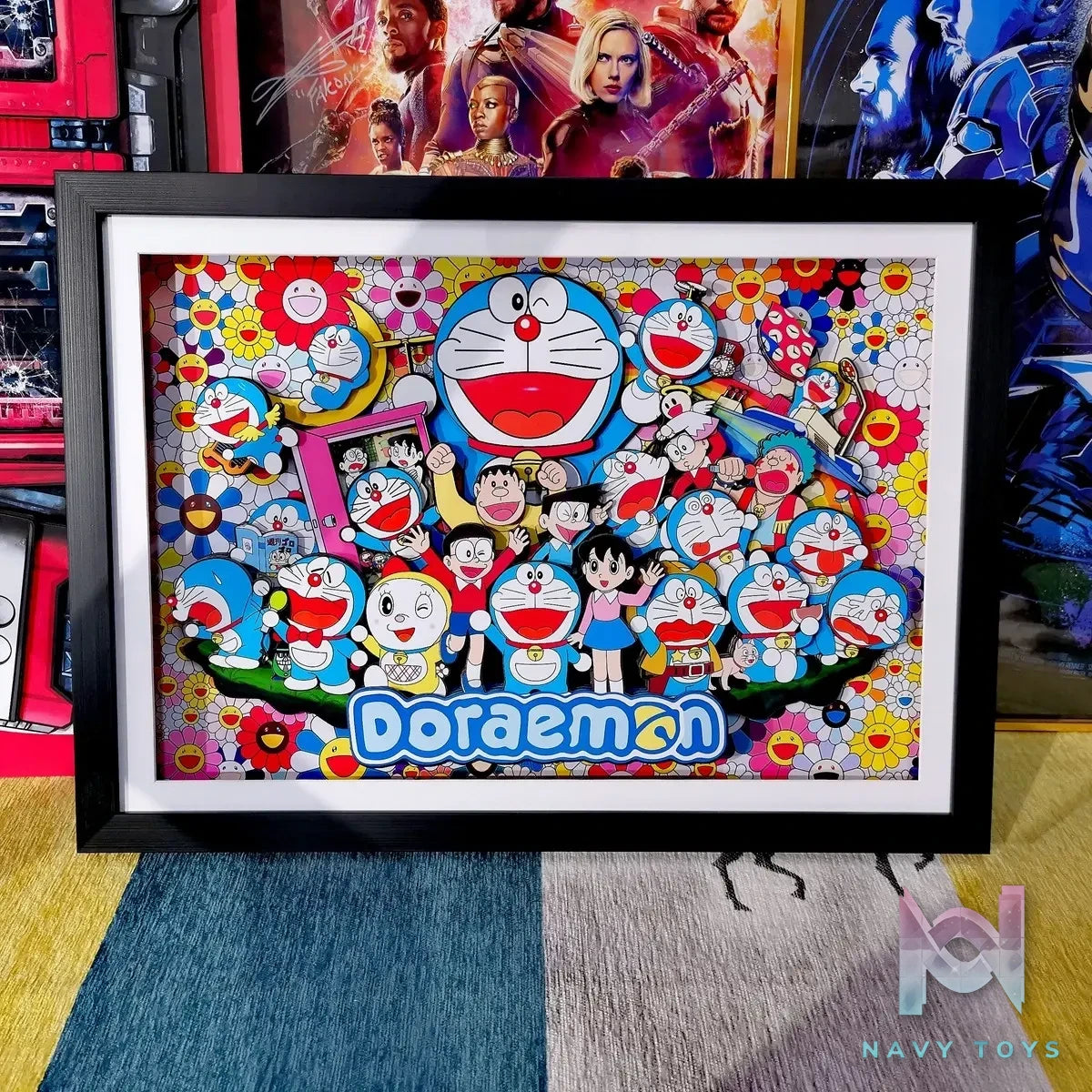 Yu Zhi Jiang Studio – Doraemon Multiple Characters Series #4 3D Decorative Painting Doraemon