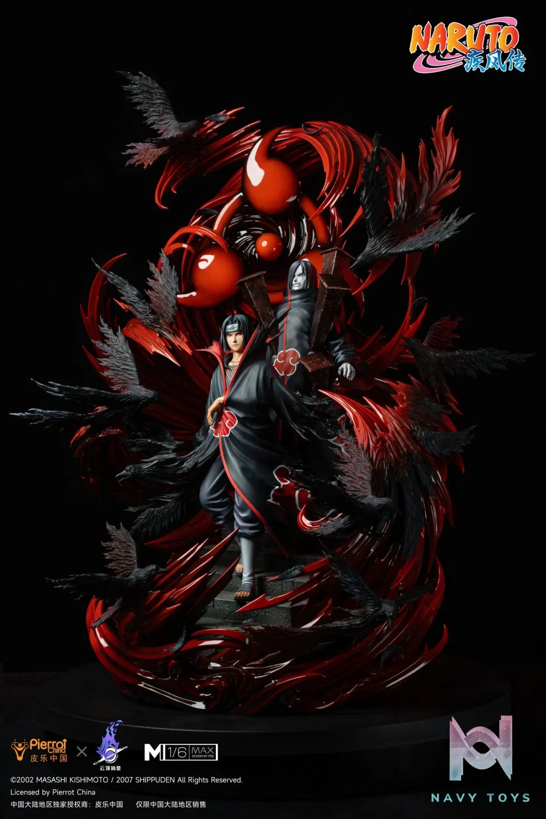 Pickstar Studio – Naruto Officially Licensed Uchiha Itachi & Orochimaru 1/6 Statue (Licensed)
