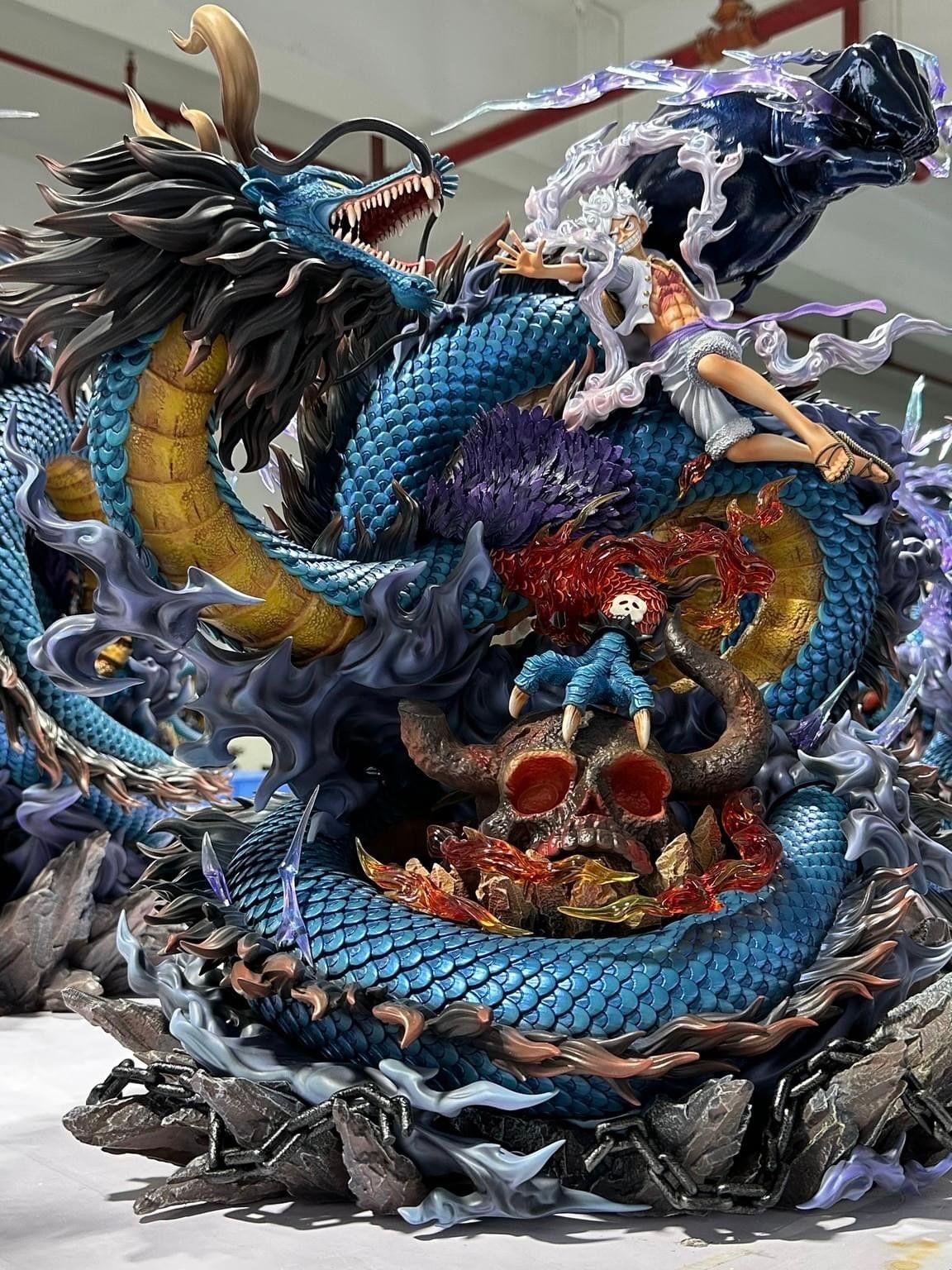 Luffy Nika vs Kaido Dragon - One Piece - OPM Studio resin statue opm studio anime figure