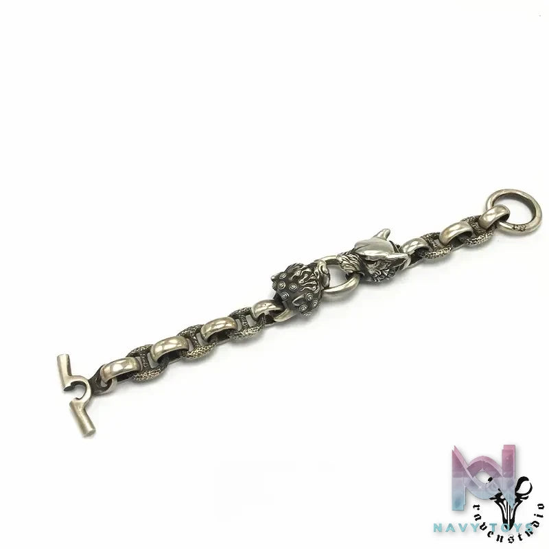 Raven Studio (silver jewelry) – Original Exclusive Design Wolf Head Bracelet Original