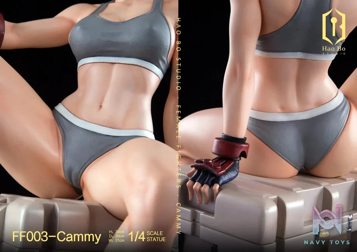 HAO BO Studio - 1/4 Statue Female Fighter Series FF003 Cammy resin statue Navy Toys anime figure