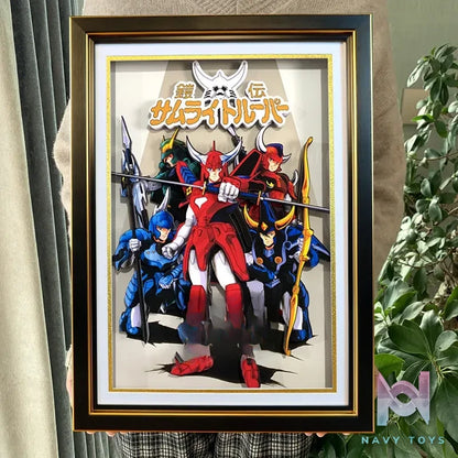 KALA HOME Studio – Ronin Warriors Multiple Characters 3D Decorative Painting Ronin Warriors