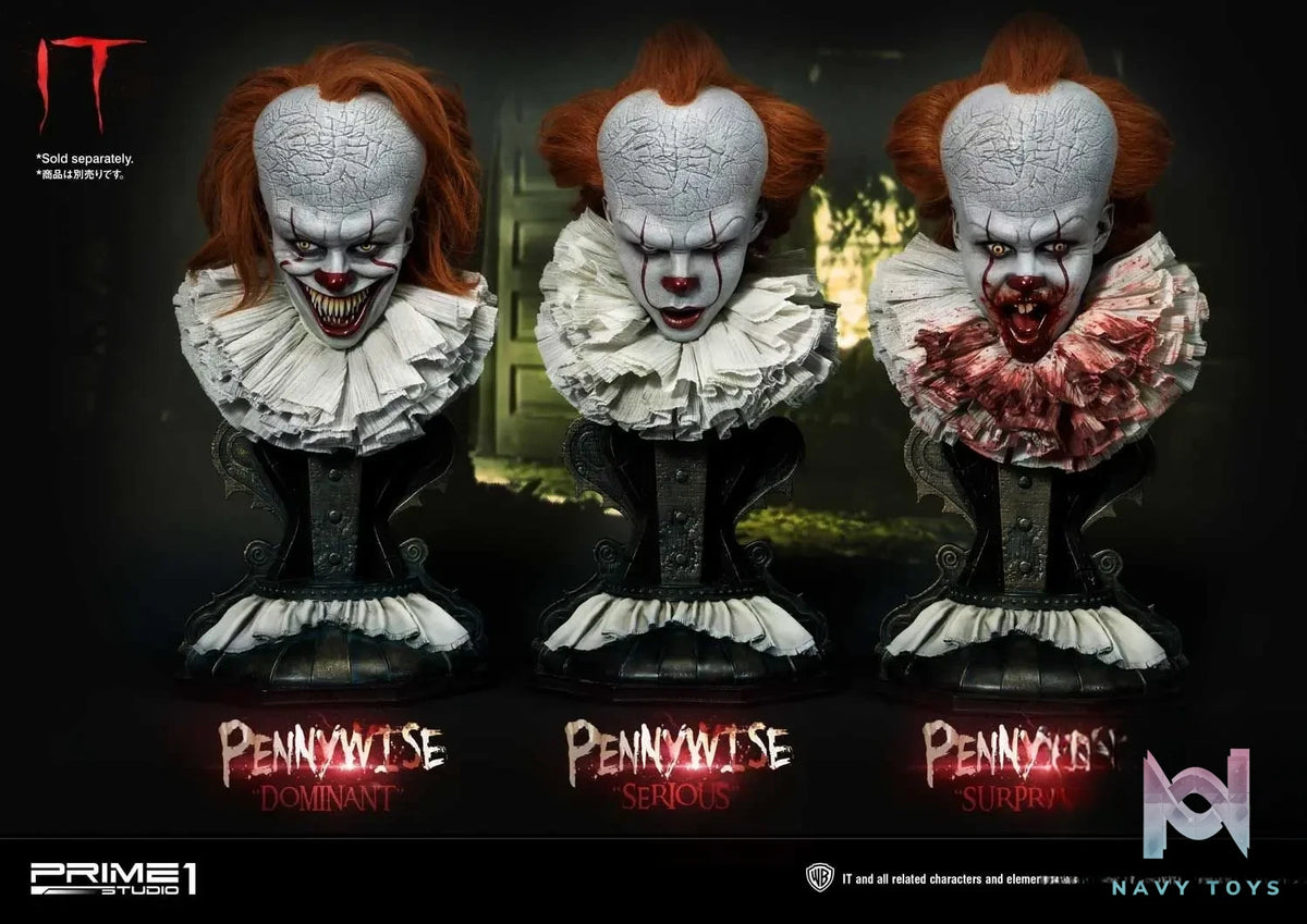 Prime 1 Studio – High Definition Bust IT (Film) Pennywise Head HDBIT-01 HDBIT-02 HDBIT-03 HDBIT-ALL (Licensed)