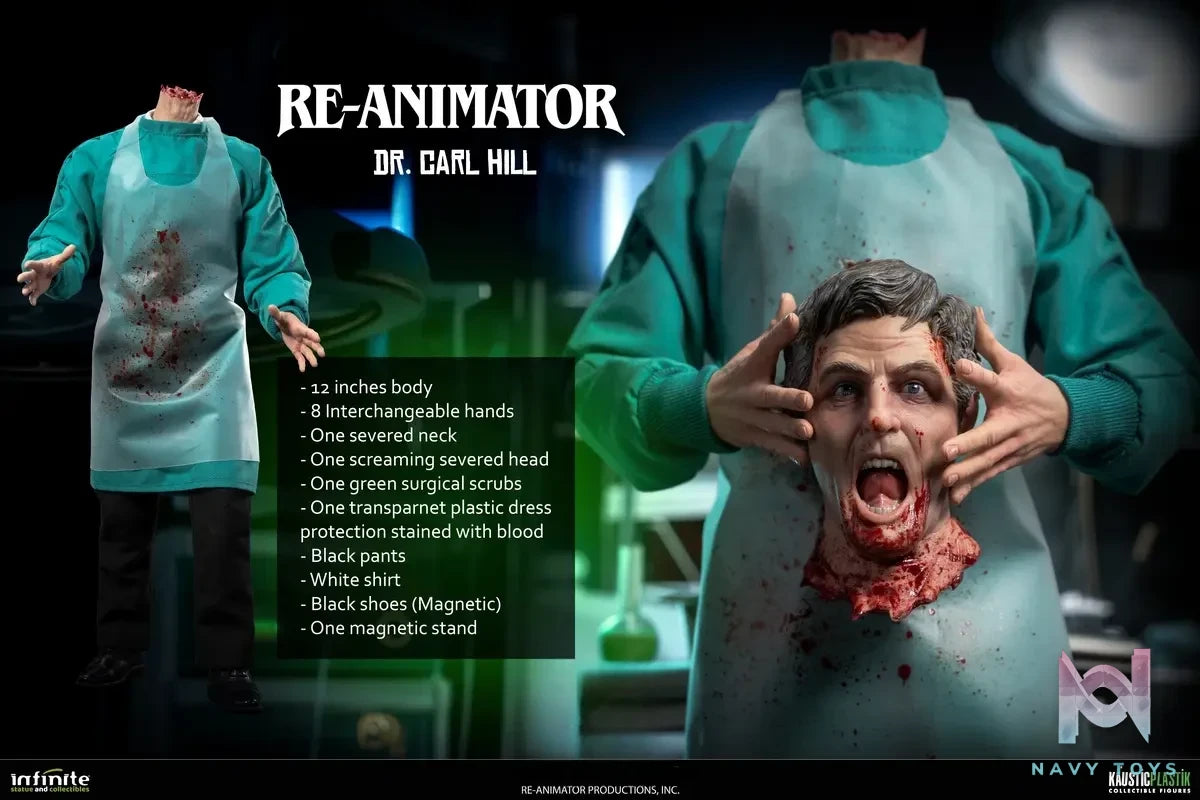 Infinite Statue – RE-ANIMATOR DOCTOR CARL HILL 1/6 ACTION FIGURE (Licensed)