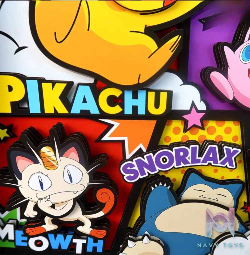 KALA HOME Studio – Pokémon Multiple Characters #11 3D Decorative Painting Pokémon