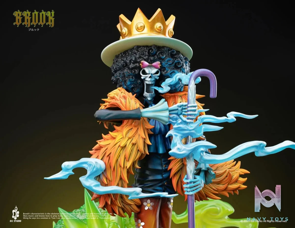 Dx Studio - ONE PIECE Soul King Brook resin statue Navy Toys anime figure
