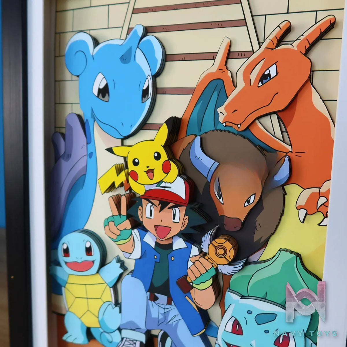 KALA HOME Studio – Pokémon Multiple Characters #12 3D Decorative Painting Pokémon
