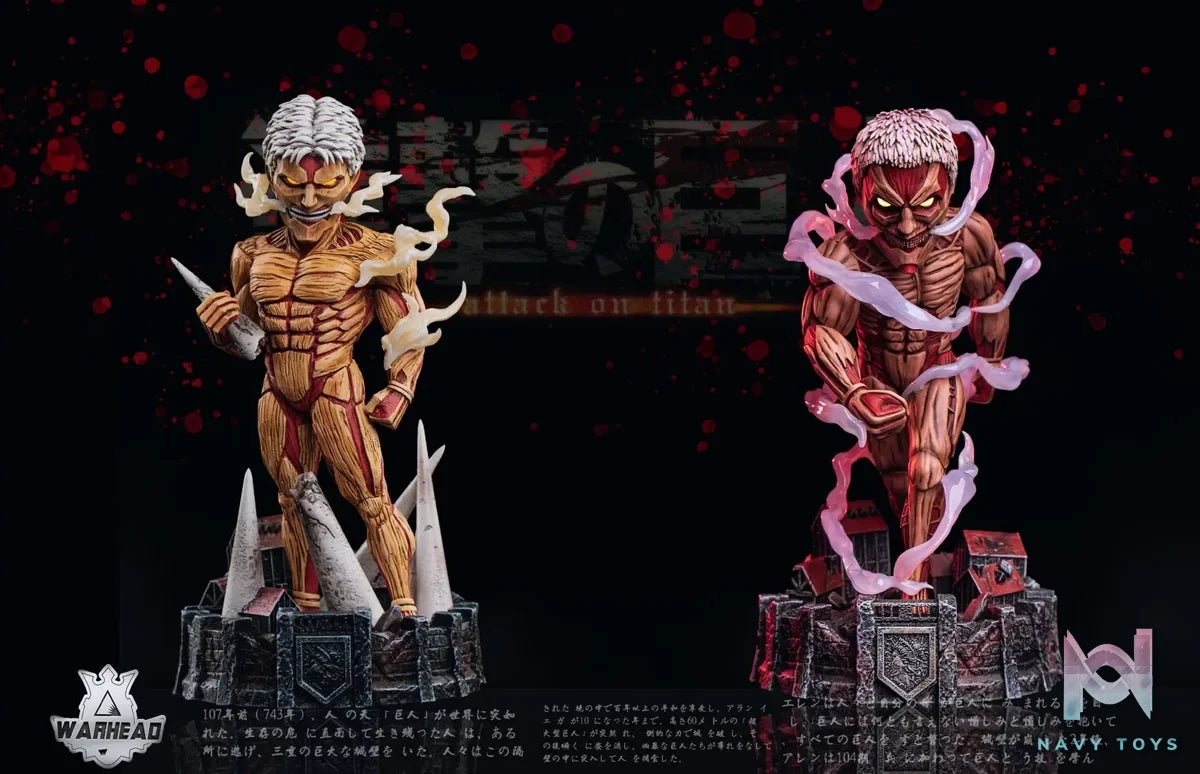 Warhead Studio - The Armored Titan 2.0 Attack on Titan resin statue Navy Toys anime figure