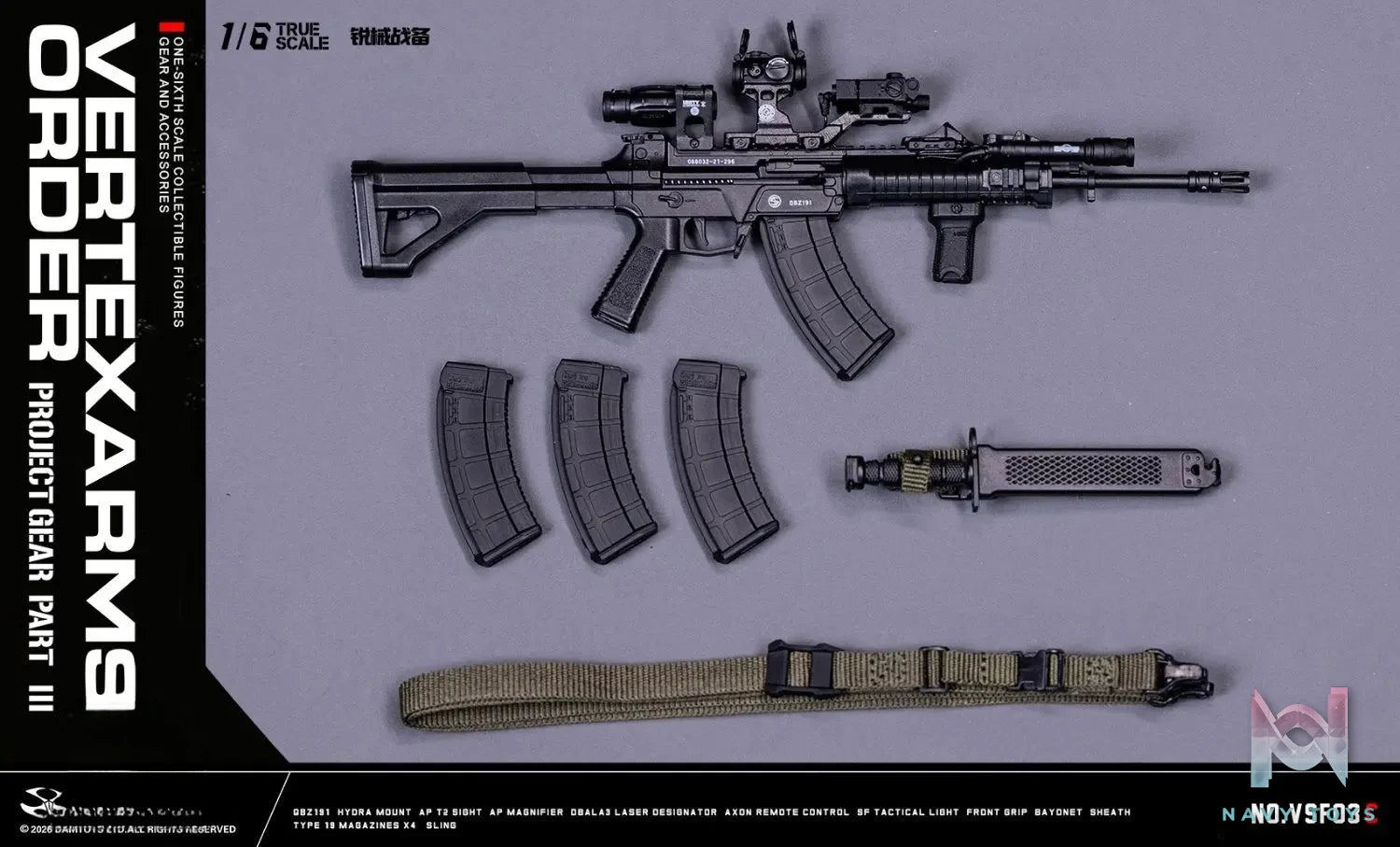 DAMTOYS – 1/6 Sharp Armaments Preparation Weapons Accessory Pack Series 3 VSF03 (Licensed)