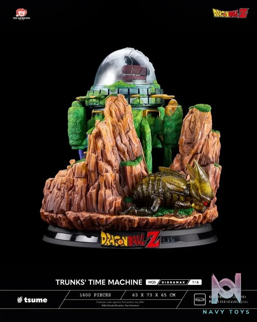 Tsume Studio - Dragon Ball TRUNKS' TIME MACHINE HQS Dioramax 1/6 Scale Statue (Licensed) resin statue Navy Toys anime figure