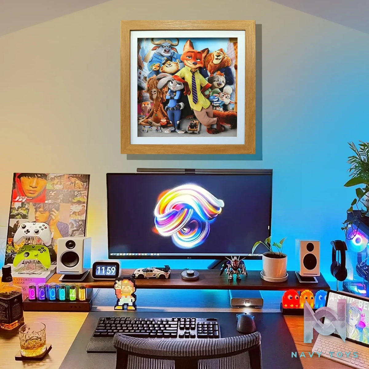 KALA HOME Studio – Zootopia Multiple Characters 3Decorative Painting Zootopia