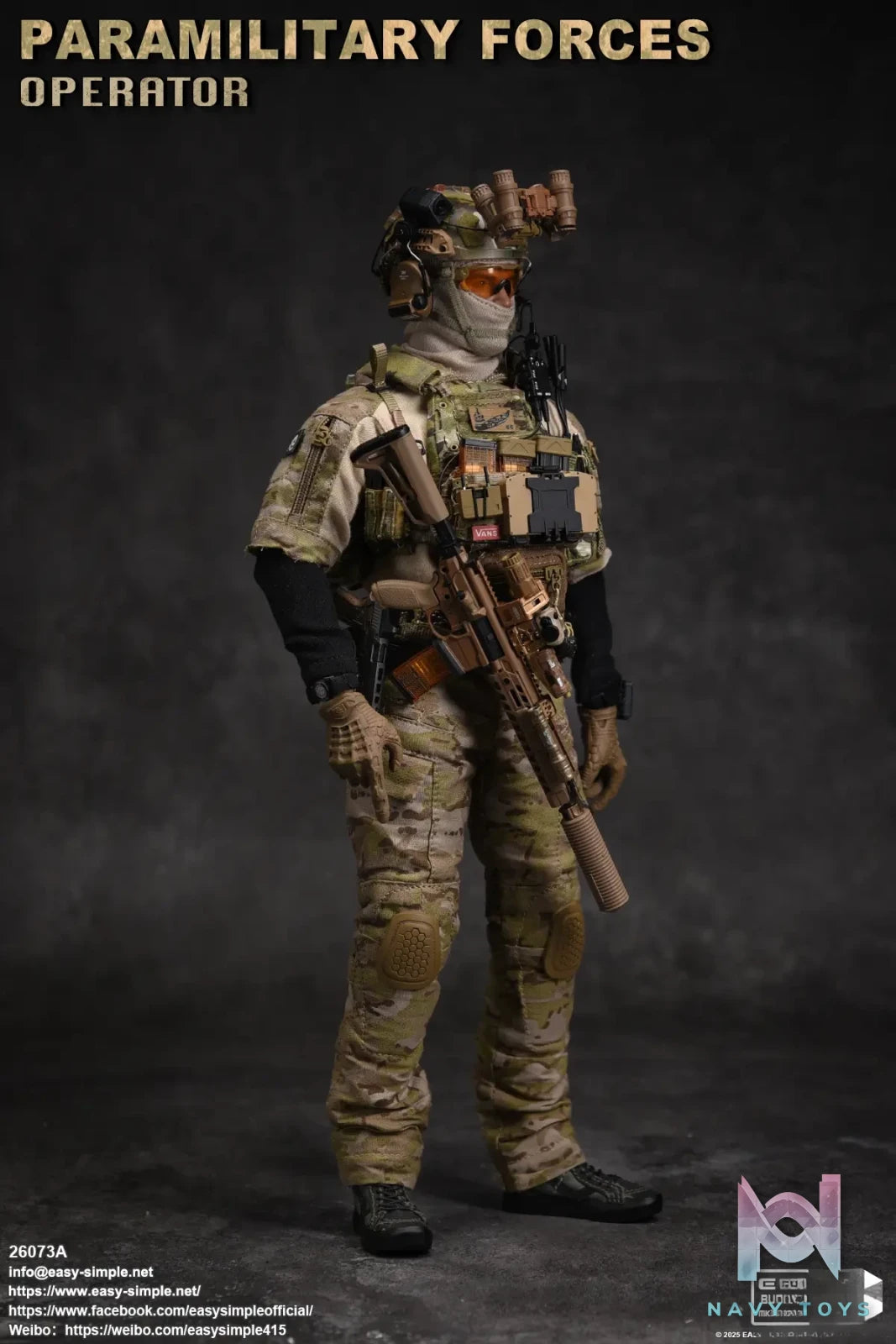 Easy Simple – Paramilitary Forces Operator Action Figure 26073A X 26073B (Licensed)