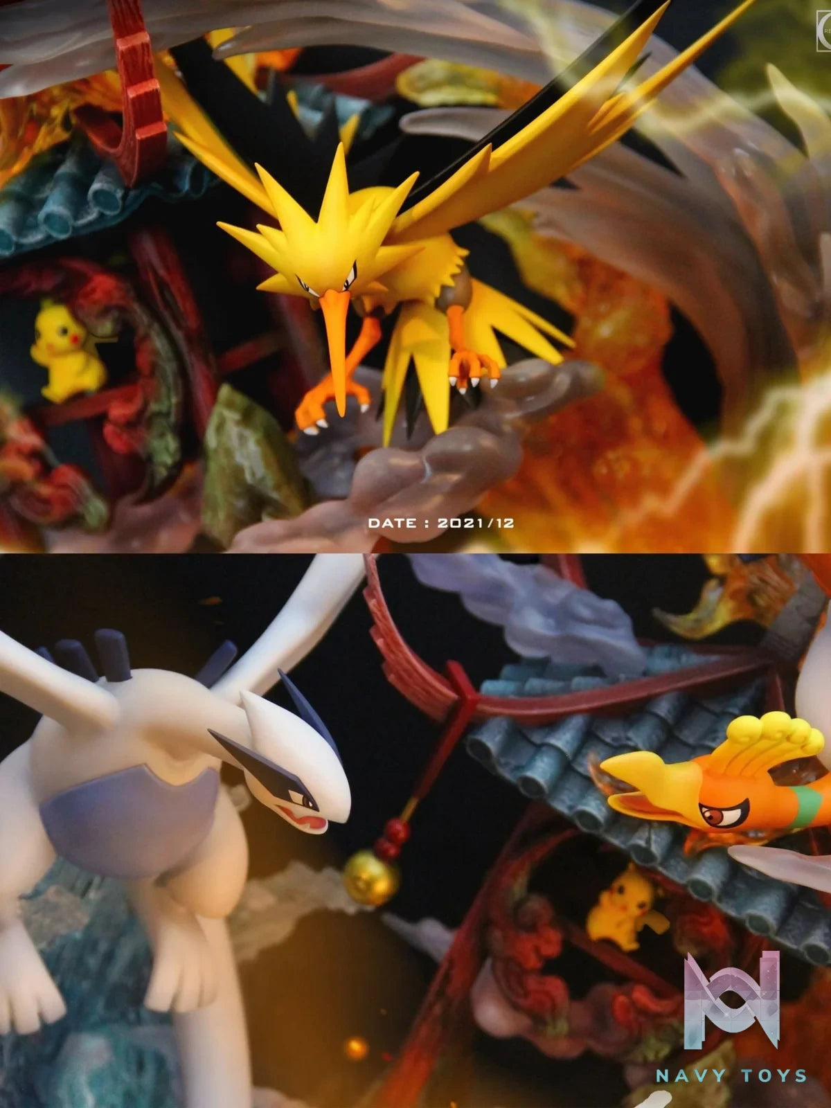 Five Legendary Bird Pikemons - Pokemon - Crescent Studio resin statue Crescent Studio anime figure