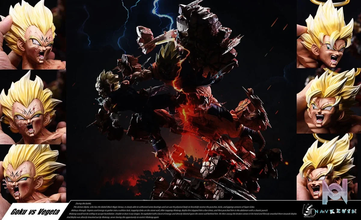 Goku vs Vegeta resin statue Grand Design Studio anime figure