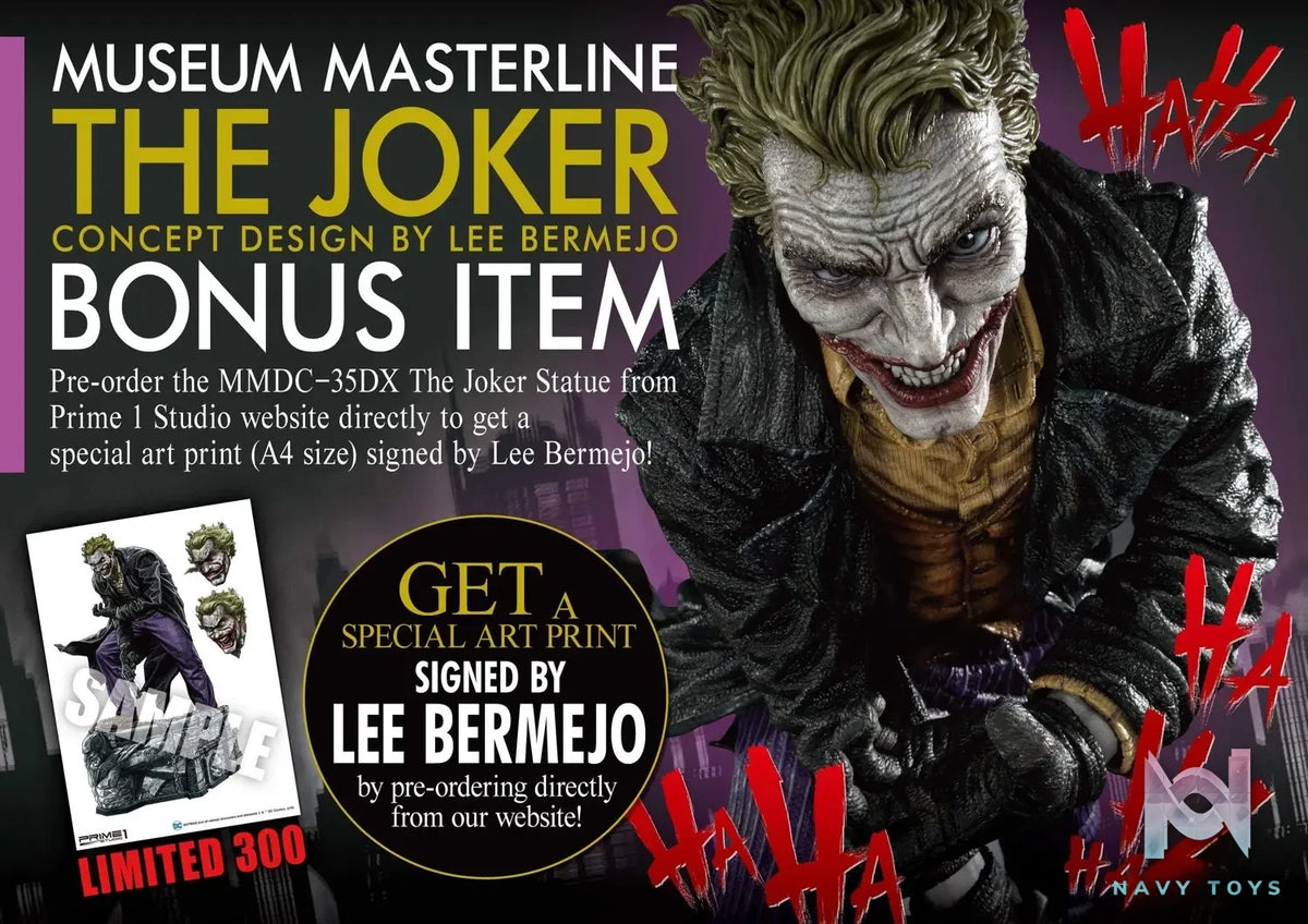 Prime 1 Studio – Museum Masterline Batman (Comics) The Joker (Concept Design by Lee Bermejo) MMDC-35 MMDC-35DX MMDC-35DXS(Licensed)