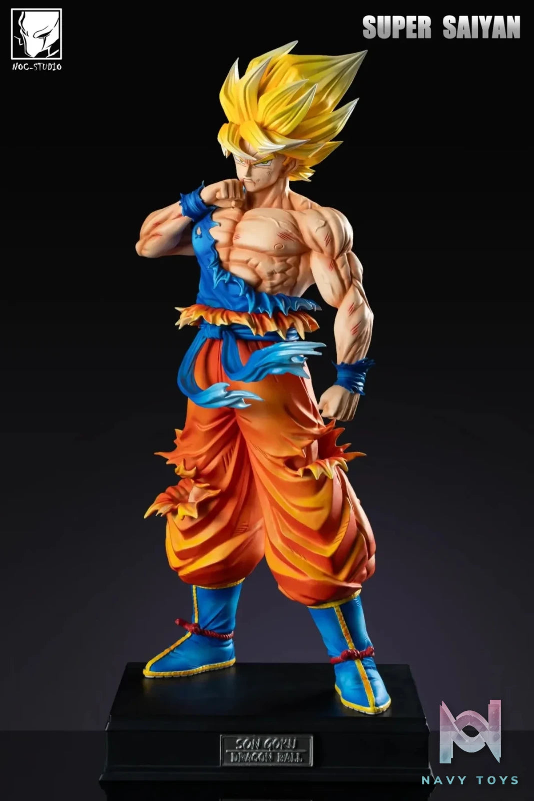 Noc Studio - Dragon Ball Super Saiyan Goku resin statue Navy Toys anime figure