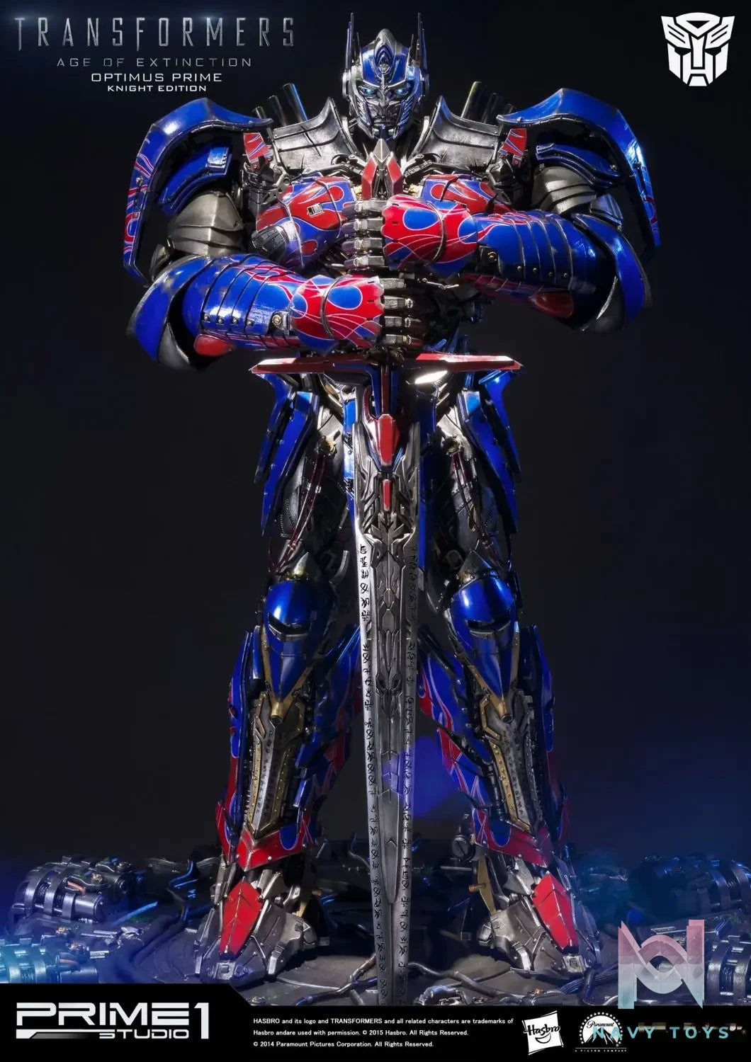 Prime 1 Studio – Museum Masterline Transformers: Age of Extinction (Film) Optimus Prime Knight Edition MMTFM-07 MMTFM-07GL (Licensed)