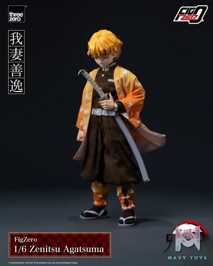 Threezero – Demon Slayer: Kimetsu no Yaiba FigZero 1/6 Zenitsu Agatsuma 3Z06690W0 (Licensed)